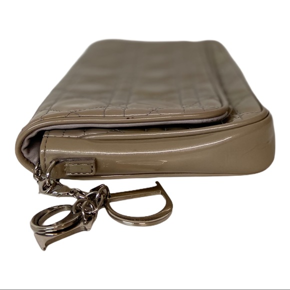 Dior Cannage Patent Wallet On Chain - Picture 4 of 11